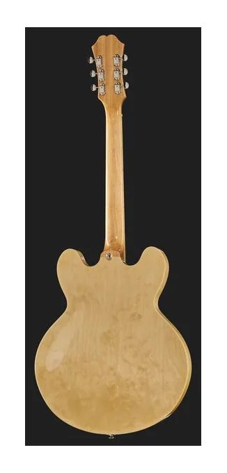 Epiphone Casino Natural w/ Epi Pro P90, cuerpo y acabado en primer plano