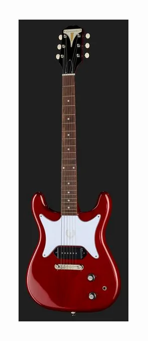 Epiphone Coronet Cherry, cuerpo y acabado en primer plano