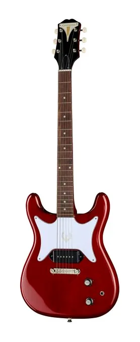 Epiphone Coronet Cherry en primer plano frontal