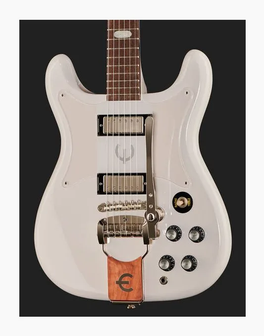 Epiphone Crestwood Custom Cherry, mástil y diapasón vistos de lado