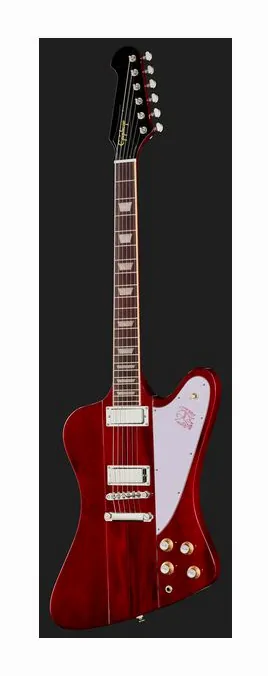 Epiphone Firebird Wine Red LH, puente y clavijeros de afinación