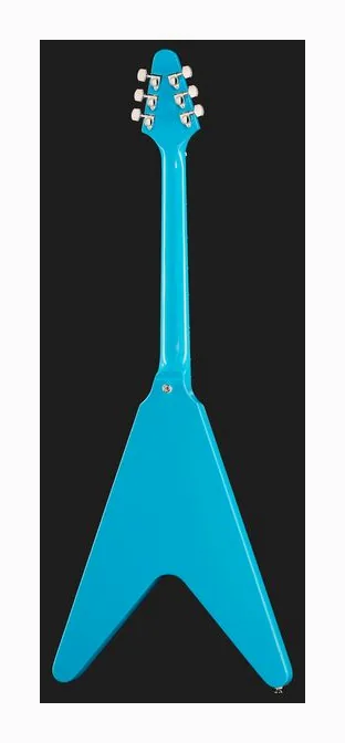 Epiphone Flying V Custom Futura QuiS, selector de pastillas y jack de salida
