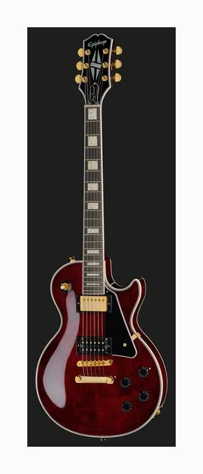 Epiphone Jerry Cantrell Wino LP Custom, mástil y diapasón vistos de lado