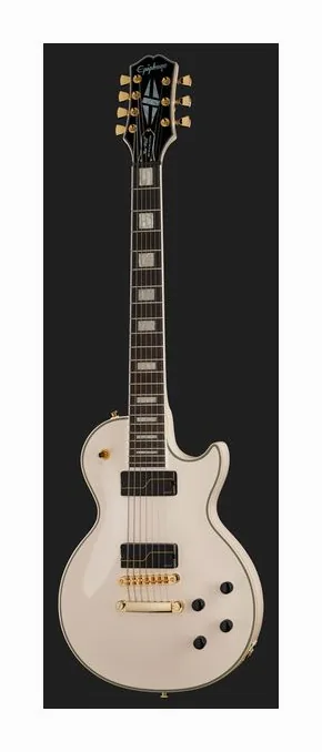 Epiphone Matt Heafy LP Cust. 7 Bone Wh., perfil lateral del cuerpo