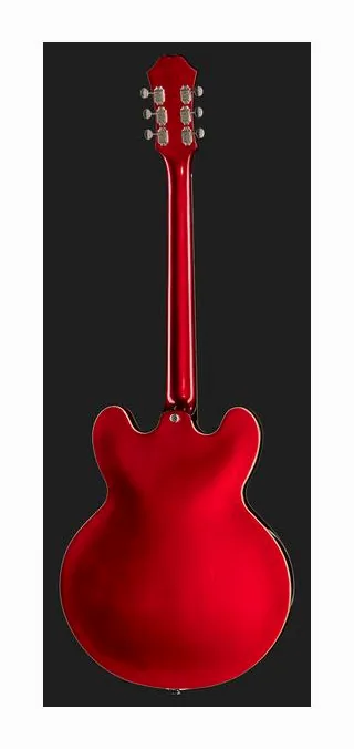 Epiphone Riviera Sparkling Burgundy, perfil lateral del cuerpo