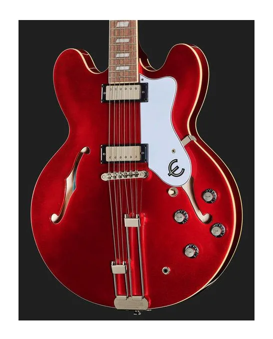 Epiphone Riviera Sparkling Burgundy, selector de pastillas y jack de salida