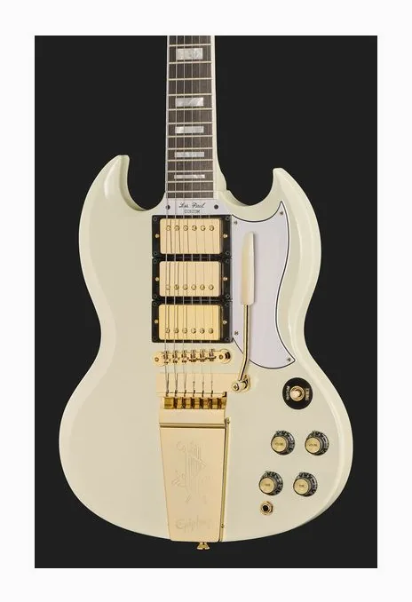 Epiphone SG 1963 Custom Maestro CW VOS, cuerpo y acabado en primer plano