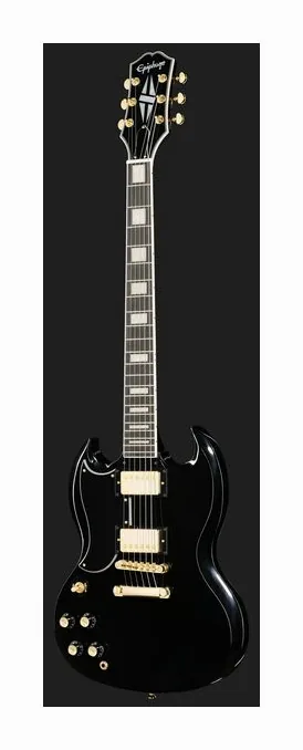 Epiphone SG Custom Futura Nitro Shift, pala con clavijeros y logotipo