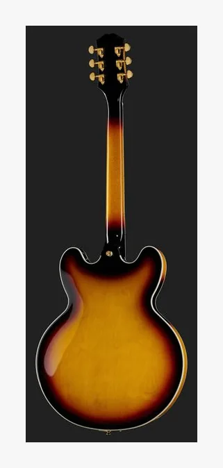 Epiphone Sheraton Vintage Sunburst, vista trasera del cuerpo