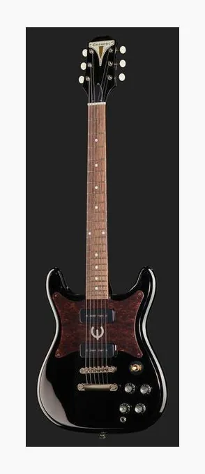 Epiphone Wilshire P-90 Ebony, cuerpo y acabado en primer plano