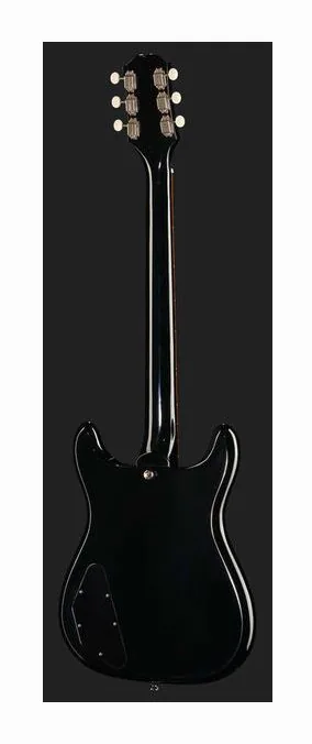 Epiphone Wilshire P-90 Ebony, cuerpo y acabado en primer plano