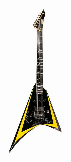 ESP Alexi Arrow Head Legacy encuadrado de frente sobre fondo neutro