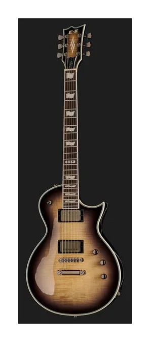 ESP E-II Eclipse FM BLK NAT B, pala con clavijeros y logotipo