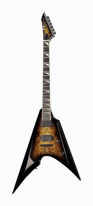 ESP E-II Eclipse BB BLKS en primer plano frontal