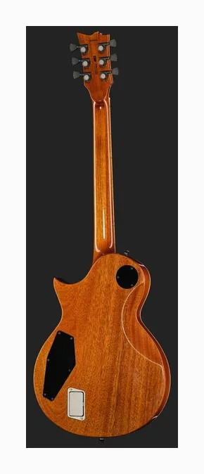 ESP Eclipse QM Dark Blue Sunburst, curvas del cuerpo vistas desde arriba