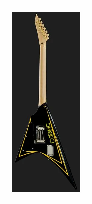 ESP Edwards E-AL-166 BLACKY, cuerpo y acabado en primer plano