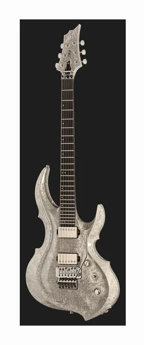 ESP FRX Liquid Metal Silver, vista trasera del cuerpo