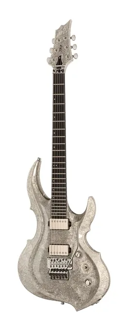 ESP FRX Liquid Metal Silver en primer plano frontal