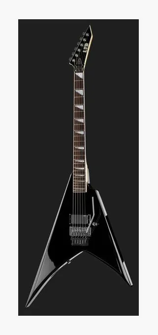 ESP LTD Alexi Hexed Sawtooth, cejuela y primeras posiciones del diapasón