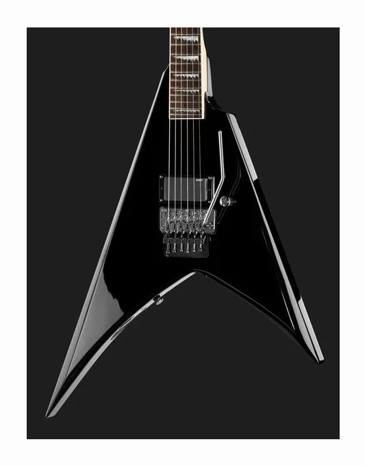 ESP LTD Alexi Hexed Sawtooth, curvas del cuerpo vistas desde arriba
