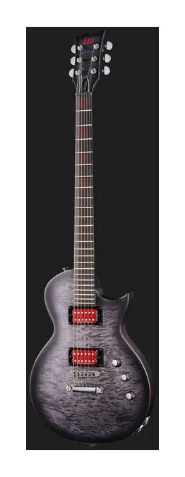 ESP LTD BB-200B QM STBLKSB Satin, curvas del cuerpo vistas desde arriba
