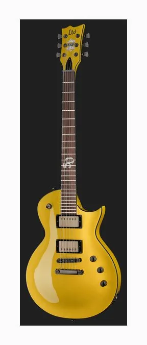 ESP LTD EC-10 BLK, cuerpo y acabado en primer plano