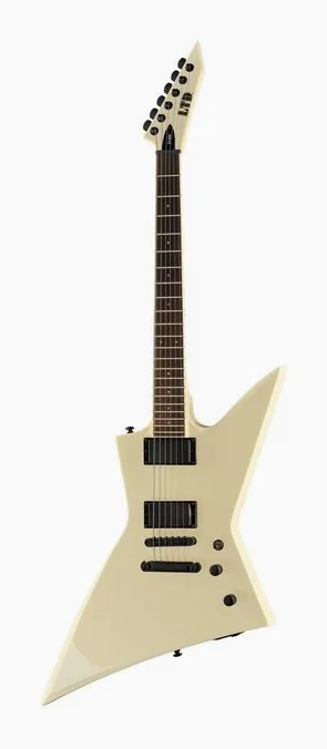 ESP LTD EX-200 Olympic White fotografiado de frente