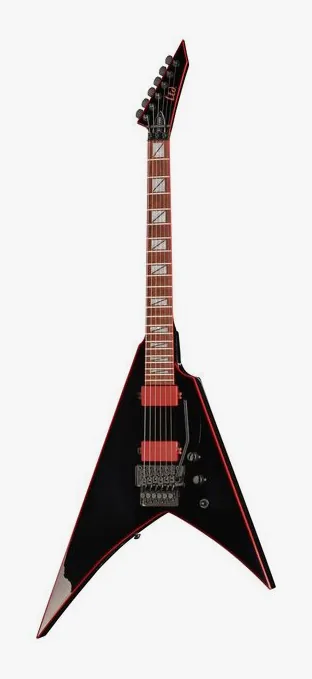 ESP LTD GH 600 BLK en primer plano frontal
