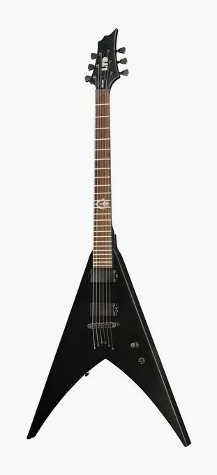 ESP LTD HEX-200 Nergal BLKS en primer plano frontal