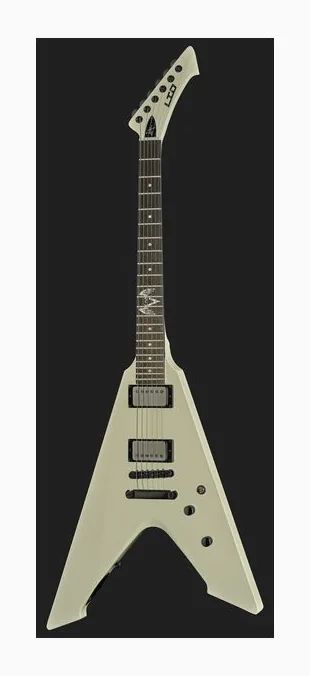 ESP LTD James Hetfield Vulture OW, selector de pastillas y jack de salida