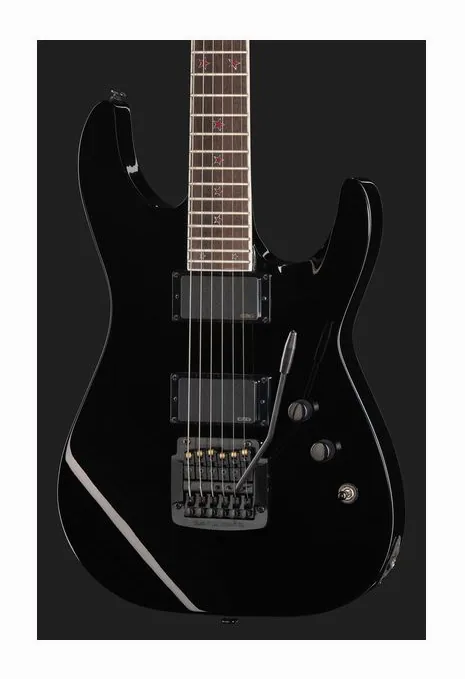 ESP LTD Jeff Hanneman JH-600CTM BK, cuerpo y acabado en primer plano