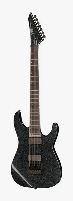 ESP LTD M-1000HT BP Black Fade encuadrado de frente sobre fondo neutro