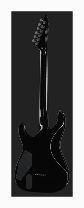 ESP LTD MH1000 NT FM Charcoal, cuerpo y acabado en primer plano