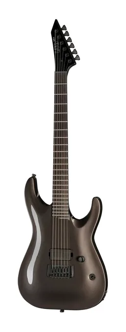 ESP LTD MT-130 Neon Green en primer plano frontal
