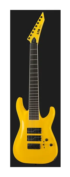 ESP LTD SC-607B Magenta Metallic, mástil y diapasón vistos de lado