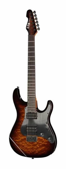 ESP LTD SN-1007 Bar HT BK Bl LH en primer plano frontal
