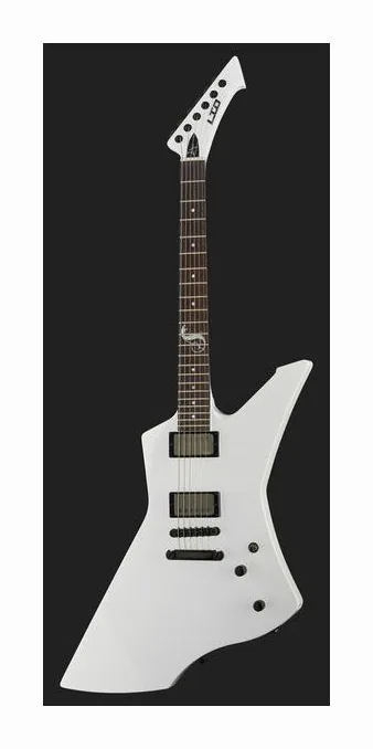 ESP LTD Snakebyte LH BKLS, cejuela y primeras posiciones del diapasón
