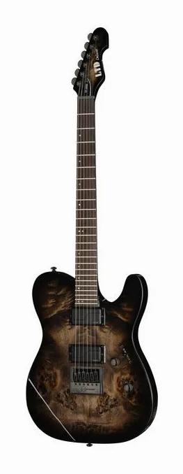 ESP LTD TE-1000ET Charcoal Burst visto de frente