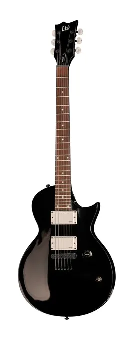 ESP LTD TED-EC BLK en primer plano frontal