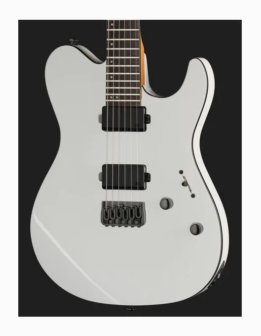 ESP LTD TH-1000 Snow White, pala con clavijeros y logotipo