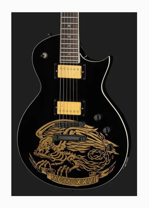 ESP LTD WA Warbird Will Adler BK, perfil lateral del cuerpo