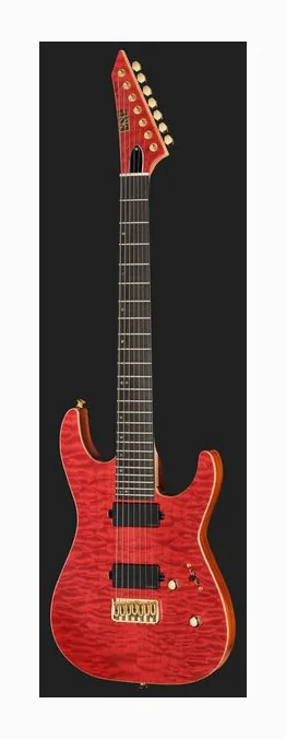 ESP M7B HT RASPBERRY GH EMG, puente y clavijeros de afinación