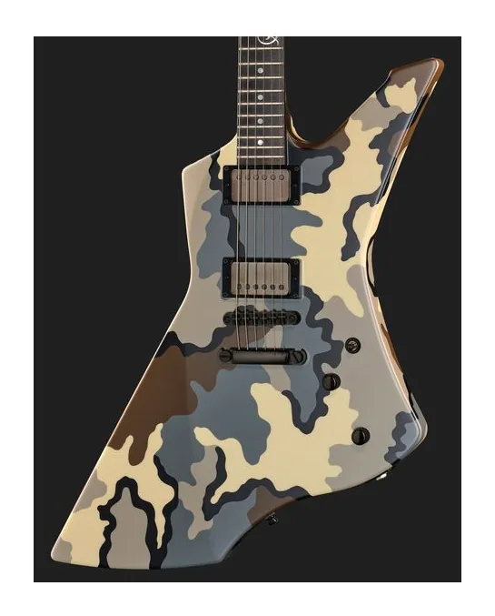 ESP Snakebyte Camo, curvas del cuerpo vistas desde arriba