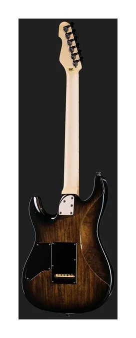 ESP Snapper CTM Poplar Burl NBB, mástil y diapasón vistos de lado