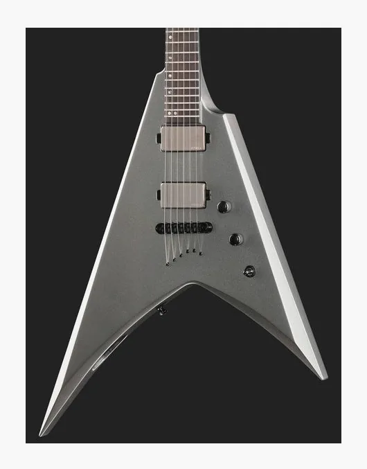 ESP V-II NTB TOM BH Adamantium, mástil y diapasón vistos de lado