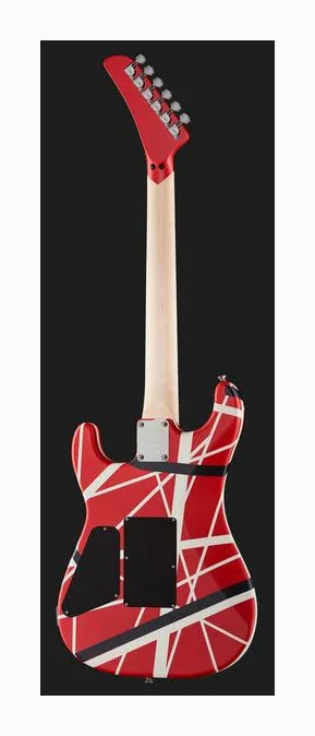 Evh Striped 5150 Red, cejuela y primeras posiciones del diapasón