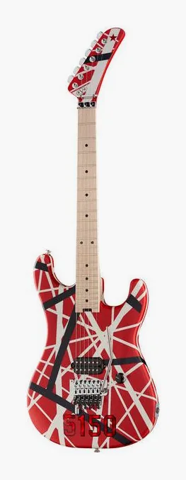 Evh Striped 5150 Red visto de frente