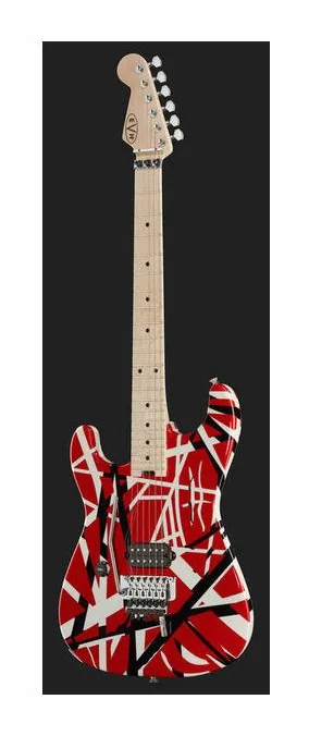 Evh Striped LH RBWS, cejuela y primeras posiciones del diapasón