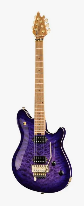Evh Wolfgang Special QM Purple B fotografiado de frente