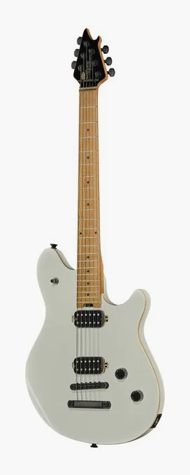 Evh Wolfgang Std T.O.M Cream White en primer plano frontal